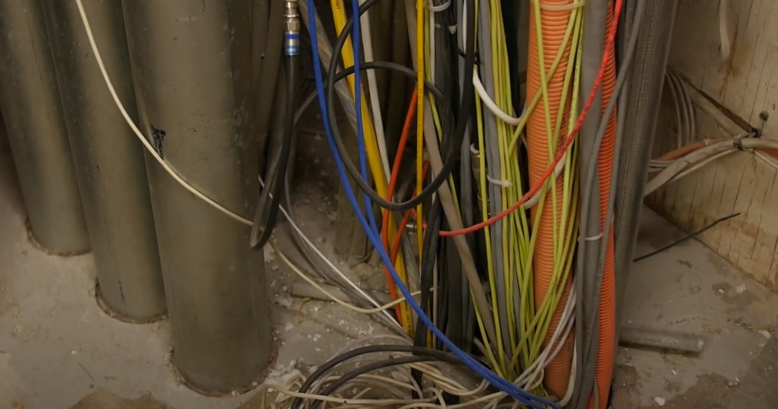 Image of Structured Cabling in Riser Closet