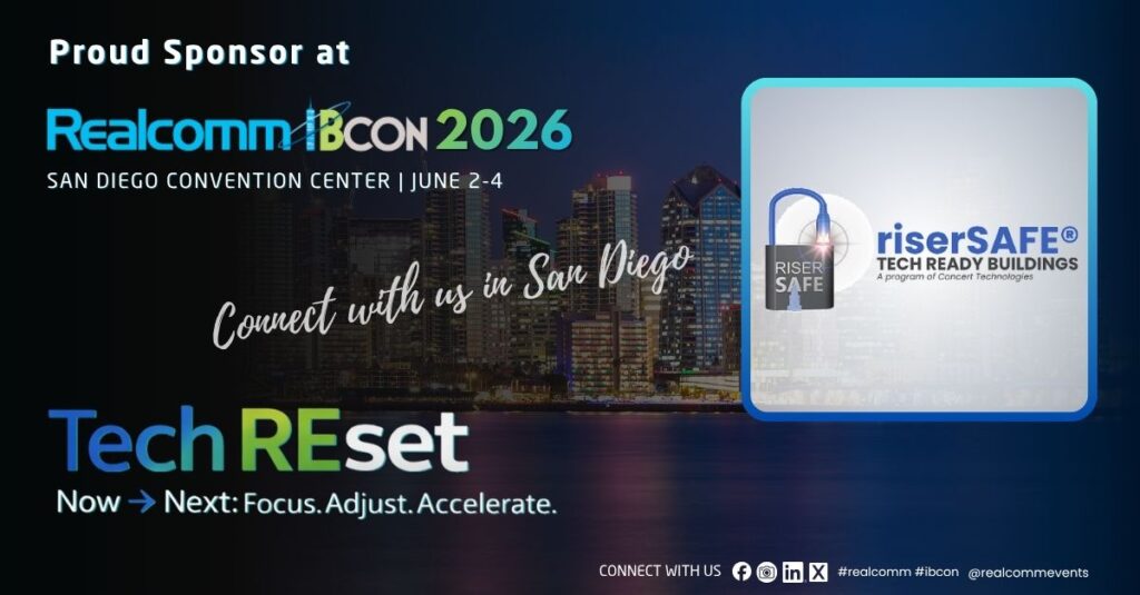 riserSAFE and Concert Technologies a proud sponsor at Realcomm / IBcon 2026